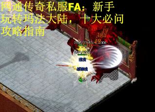 网通传奇私服FA：新手玩转玛法大陆，十大必问攻略指南