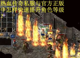热血传奇私服与官方正版中怎样快速提升角色等级？
