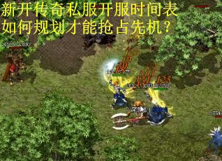 新开传奇私服开服时间表如何规划才能抢占先机？