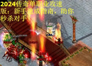 2024传奇单职业攻速版：新手速成指南，助你秒杀对手
