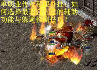 单职业传奇私服外挂：如何选择最适合自己的辅助功能与躲避检测技巧？