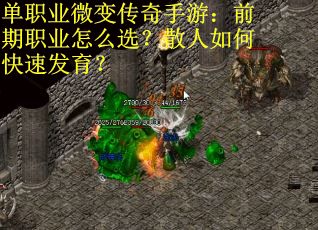 单职业微变传奇手游：前期职业怎么选？散人如何快速发育？