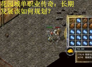 花园城单职业传奇:长期发展该如何规划? 花园城单职业传奇:长期发展该如何规划?