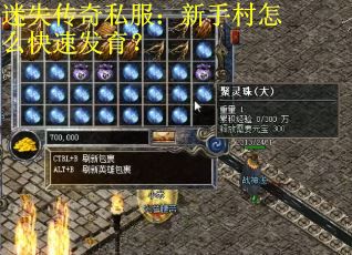 迷失传奇私服：新手村怎么快速发育？